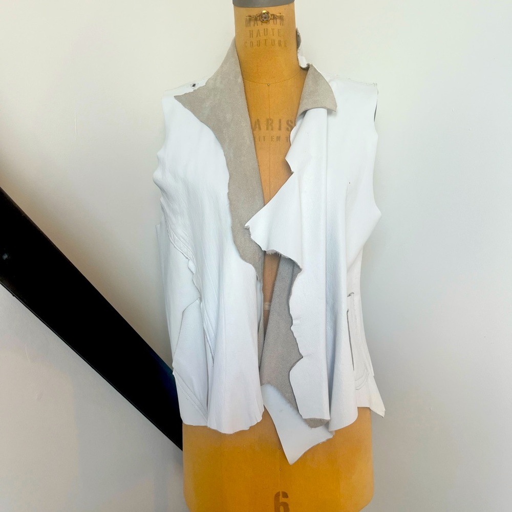 vintage leather vest